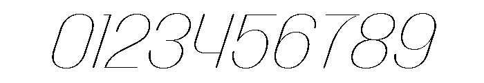 Talisman Compact Variable Hairline Italic 2 Font OTHER CHARS