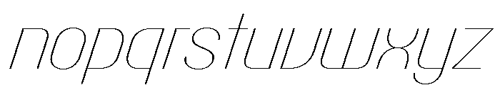 Talisman Compact Variable Hairline Italic 2 Font LOWERCASE