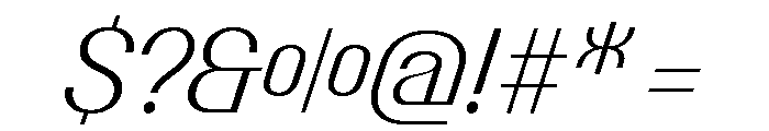 Talisman Compact Variable Light Italic 2 Font OTHER CHARS