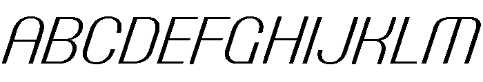 Talisman Compact Variable Light Italic 2 Font UPPERCASE