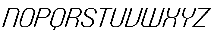 Talisman Compact Variable Light Italic 2 Font UPPERCASE