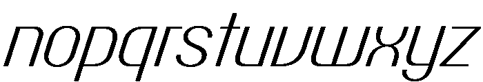 Talisman Compact Variable Light Italic 2 Font LOWERCASE