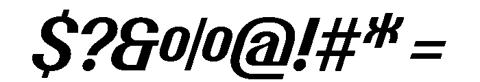 Talisman Compact Variable Semibold Italic 2 Font OTHER CHARS