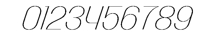 Talisman Compact Variable Thin Italic 2 Font OTHER CHARS