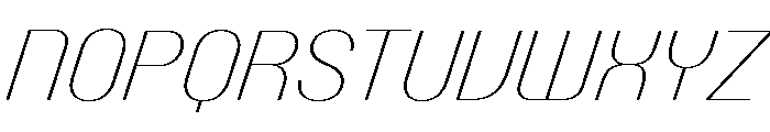 Talisman Compact Variable Thin Italic 2 Font UPPERCASE