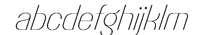 Talisman Compact Variable Thin Italic 2 FONT