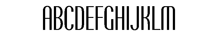 Talisman Compressed Regular Font UPPERCASE