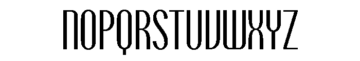 Talisman Compressed Regular Font UPPERCASE