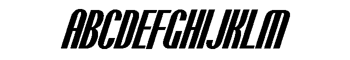 Talisman Compressed Variable Bold Italic 2 Font UPPERCASE