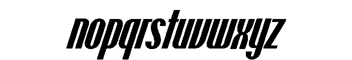 Talisman Compressed Variable Bold Italic 2 Font LOWERCASE