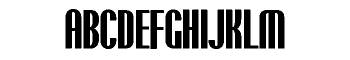 Talisman Compressed Variable Bold Italic Font UPPERCASE