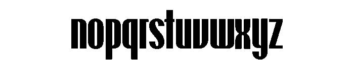 Talisman Compressed Variable Bold Italic Font LOWERCASE