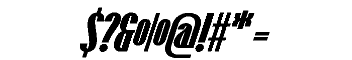 Talisman Compressed Variable Extrabold Italic 2 Font OTHER CHARS