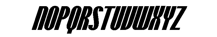 Talisman Compressed Variable Extrabold Italic 2 Font UPPERCASE