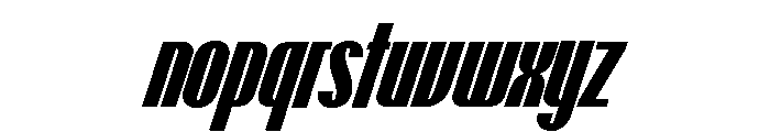 Talisman Compressed Variable Extrabold Italic 2 Font LOWERCASE