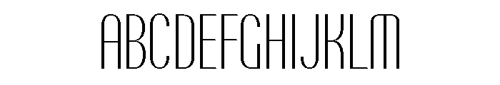 Talisman Compressed Variable Extralight Italic Font UPPERCASE