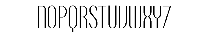 Talisman Compressed Variable Extralight Italic Font UPPERCASE
