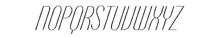Talisman Compressed Variable Hairline Italic 2 Font UPPERCASE