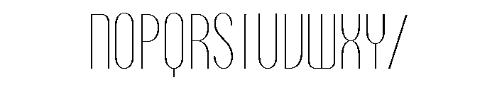 Talisman Compressed Variable Hairline Italic Font UPPERCASE