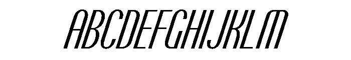 Talisman Compressed Variable Italic 2 Font UPPERCASE
