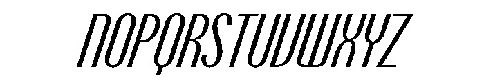 Talisman Compressed Variable Italic 2 Font UPPERCASE