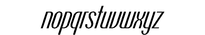 Talisman Compressed Variable Italic 2 Font LOWERCASE