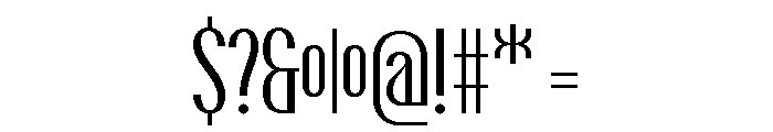Talisman Compressed Variable Italic Font OTHER CHARS