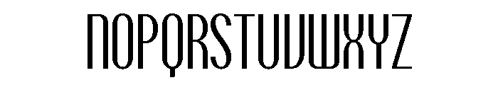 Talisman Compressed Variable Italic Font UPPERCASE