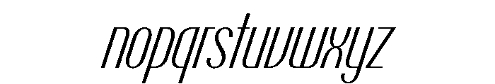 Talisman Compressed Variable Light Italic 2 Font LOWERCASE