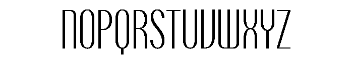 Talisman Compressed Variable Light Italic Font UPPERCASE