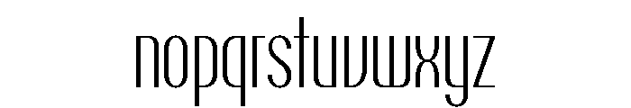 Talisman Compressed Variable Light Italic Font LOWERCASE