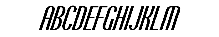 Talisman Compressed Variable Medium Italic 2 Font UPPERCASE