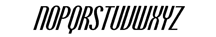 Talisman Compressed Variable Medium Italic 2 Font UPPERCASE