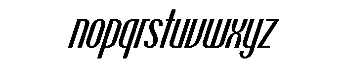 Talisman Compressed Variable Medium Italic 2 Font LOWERCASE