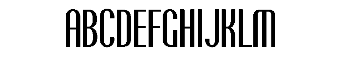 Talisman Compressed Variable Medium Italic Font UPPERCASE