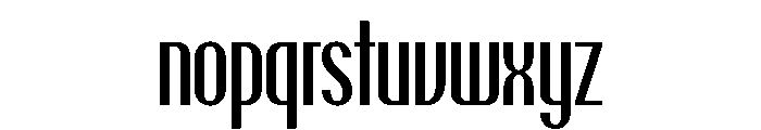 Talisman Compressed Variable Medium Italic Font LOWERCASE
