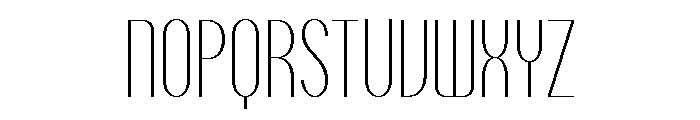 Talisman Compressed Variable Thin Italic Font UPPERCASE