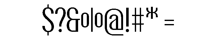 Talisman Condensed Regular Font OTHER CHARS