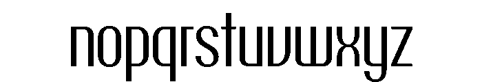 Talisman Condensed Regular Font LOWERCASE