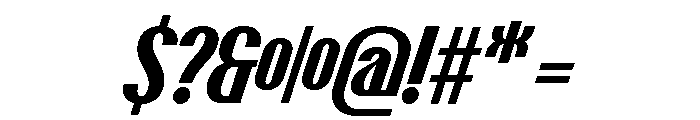Talisman Condensed Variable Bold Italic 2 Font OTHER CHARS