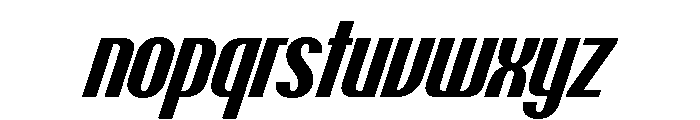 Talisman Condensed Variable Bold Italic 2 Font LOWERCASE