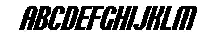 Talisman Condensed Variable Extrabold Italic 2 Font UPPERCASE