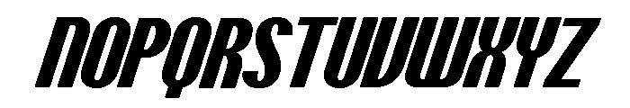 Talisman Condensed Variable Extrabold Italic 2 Font UPPERCASE