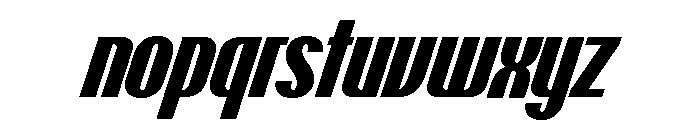 Talisman Condensed Variable Extrabold Italic 2 Font LOWERCASE