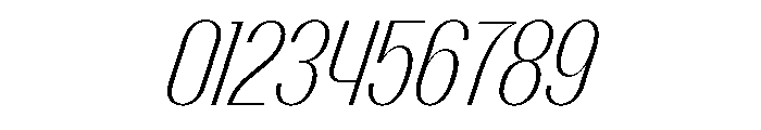 Talisman Condensed Variable Extralight Italic 2 Font OTHER CHARS