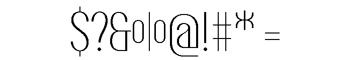 Talisman Condensed Variable Extralight Italic Font OTHER CHARS