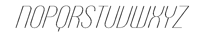 Talisman Condensed Variable Hairline Italic 2 Font UPPERCASE