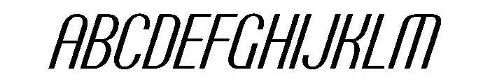 Talisman Condensed Variable Italic 2 Font UPPERCASE