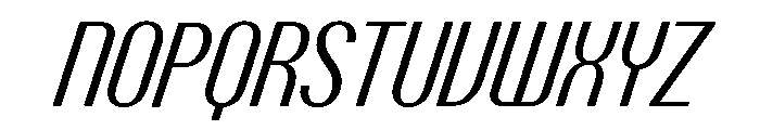 Talisman Condensed Variable Italic 2 Font UPPERCASE