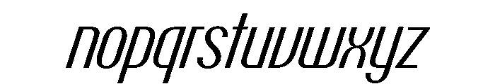 Talisman Condensed Variable Italic 2 Font LOWERCASE